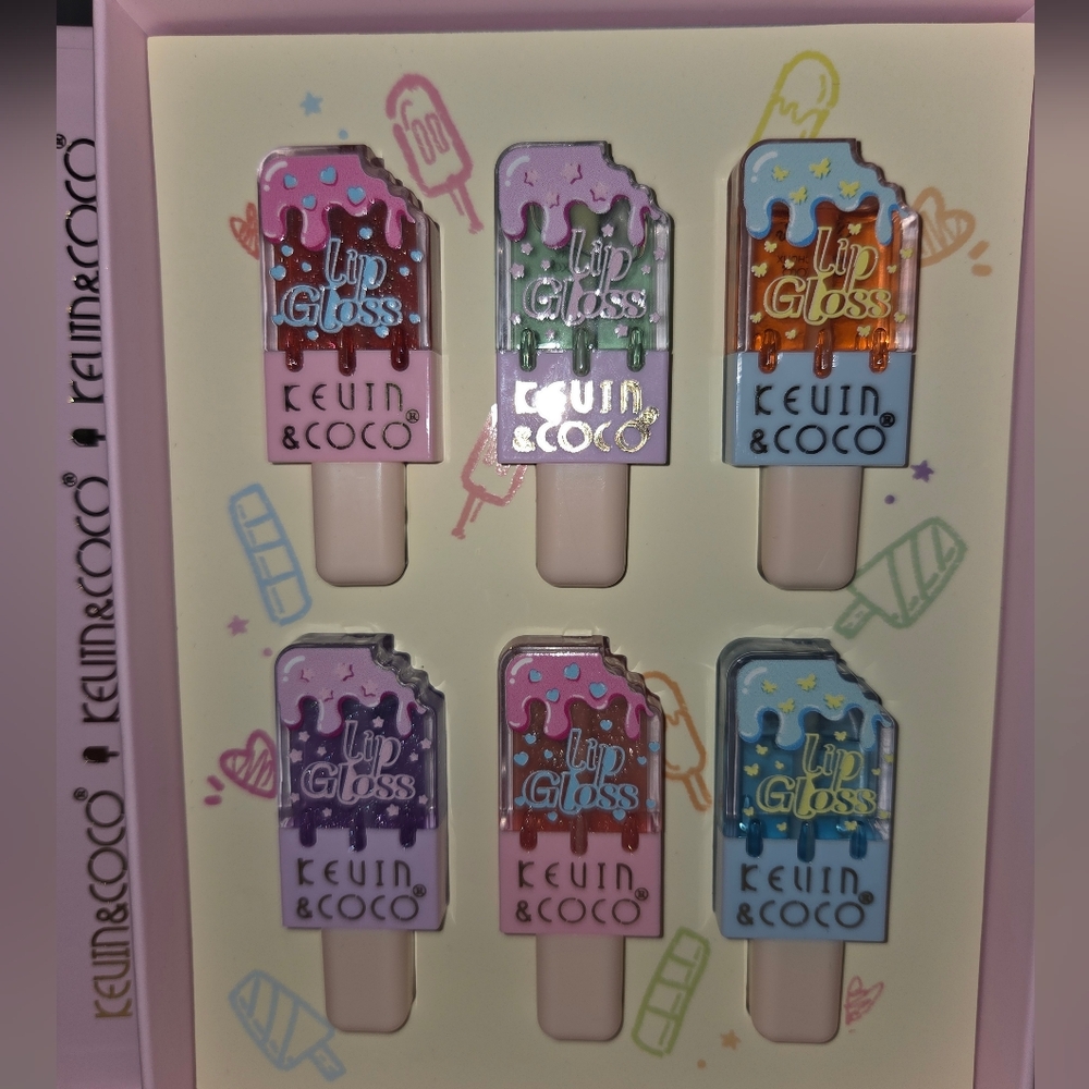 Kevin&CoCo Foodie Funny Ice Cream Stick Lip Gloss Kit - Picture 5 of 5